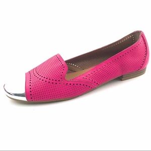 Dolce Vita Pink & Metallic Silver Flats size 8